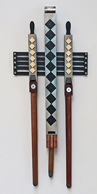 Organ pipes vertically aligned